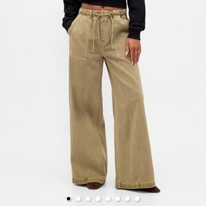 Gap mid rise easy baggy pant